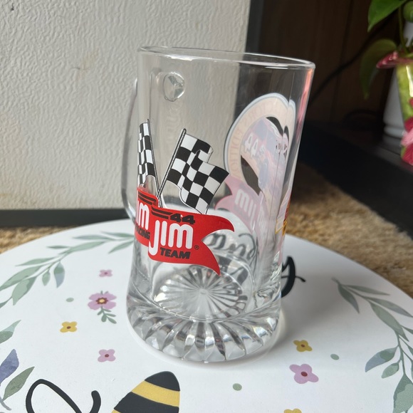 Vintage 1995 collections addition Slim Jim racing heavy glass mug - Picture 10 of 16